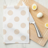 Linge De Cuisine Tan pois (Quart Plié)