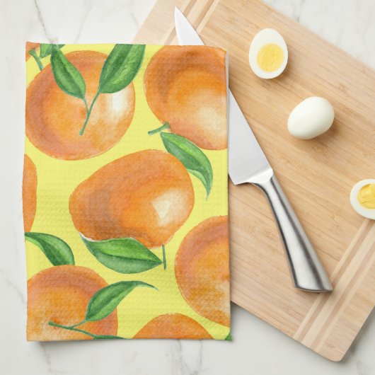 Linge De Cuisine Tangères d'aquarelle (Quart Plié)