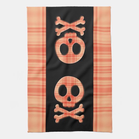 Linge De Cuisine Tangerine Plaid (Vertical)