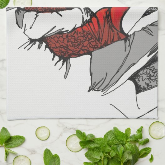 Linge De Cuisine Tango Romance (Plié)