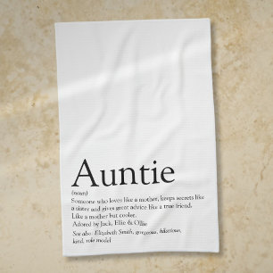 Linge De Cuisine Tante la Meilleure du Monde, Définition de Tante A