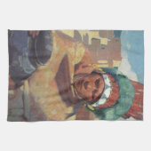 Linge De Cuisine Taos Indian tenant un pot d'eau par Blumenschein (Horizontal)