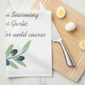 Linge De Cuisine Tapenade olive (Quart Plié)