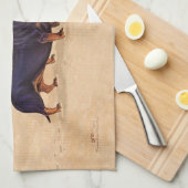 Linge De Cuisine Tapis de plage avec des Dachshunds (Quart Plié)