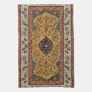 Linge De Cuisine Tapis Élegant Tapisserie Perse Antique Riche
