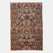 Linge De Cuisine Tapis oriental antique turc rouge perse (Vertical)