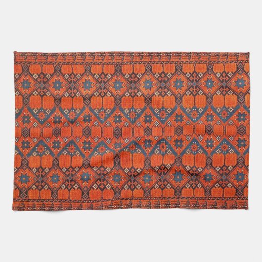 Linge De Cuisine Tapis rouge oriental turc (Horizontal)