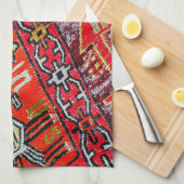 Linge De Cuisine Tapis turc antique (Quart Plié)