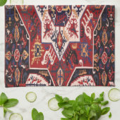 Linge De Cuisine Tapis turc Persan Antique (Plié)