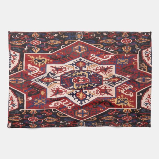 Linge De Cuisine Tapis turc Persan Antique (Horizontal)