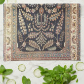 Linge De Cuisine Tapis Turc Persan Antique Texture (Plié)
