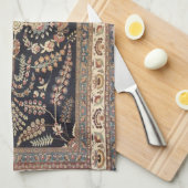 Linge De Cuisine Tapis Turc Persan Antique Texture (Quart Plié)