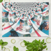 Linge De Cuisine Tapisserie kényane Kaleidoscope (Plié)