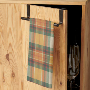 Linge De Cuisine Tartan à carreaux de la récolte d'automne chaud