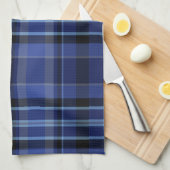 Linge De Cuisine Tartan bleu de la marine (Quart Plié)