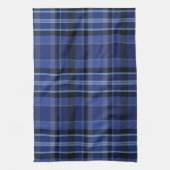 Linge De Cuisine Tartan bleu de la marine (Vertical)