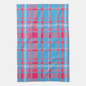 Linge De Cuisine Tartan bleu et rouge (Vertical)