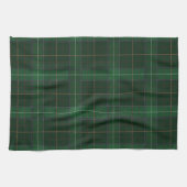 Linge De Cuisine Tartan Clan Walsh Plaid Green Check Motif (Horizontal)