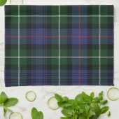 Linge De Cuisine Tartan Élégant Rustique Violet et Vert (Plié)