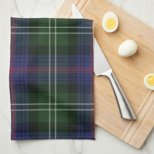 Linge De Cuisine Tartan noir pourpre de Clan Sutherland