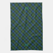 Linge De Cuisine Tartan officiel Fergusson avec monogramme / nom (Vertical)