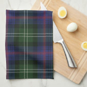 Linge De Cuisine Tartan Plaid Nom du monogramme rustique Clan Suthe (Quart Plié)