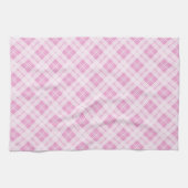 Linge De Cuisine Tartan rose clair vacances de Noël motif (Horizontal)