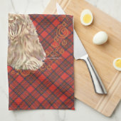 Linge De Cuisine Tartan Scottie Blé (Quart Plié)