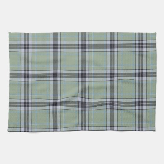 Linge De Cuisine Tartan vert et gris (Horizontal)