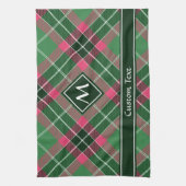 Linge De Cuisine Tartan vert et rose (Vertical)