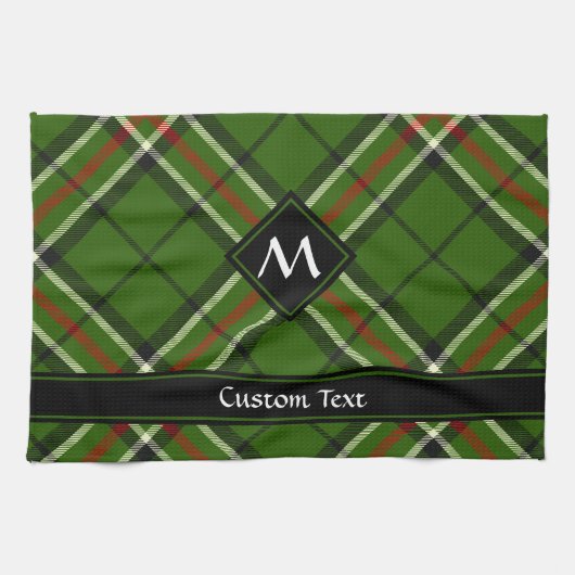 Linge De Cuisine Tarte verte, noire, rouge et blanche (Horizontal)