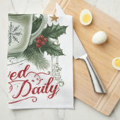 Linge De Cuisine Tasse de Noël Cosy (Quart Plié)