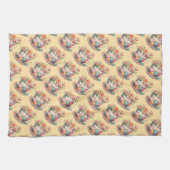 Linge De Cuisine Tasse patchwork avec fleurs fantaisistes (Horizontal)