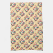 Linge De Cuisine Tasse patchwork avec fleurs fantaisistes (Vertical)
