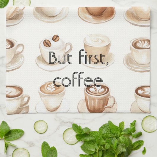 Linge De Cuisine Tasses de café crème (Plié)