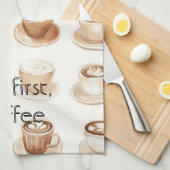 Linge De Cuisine Tasses de café crème (Quart Plié)