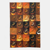 Linge De Cuisine Tasses de café d'automne (Vertical)