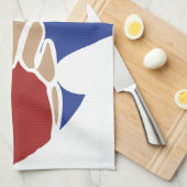 Linge De Cuisine Tatou du Texas - conception d'état de TX (Quart Plié)