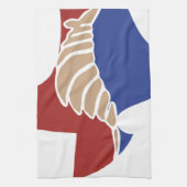 Linge De Cuisine Tatou du Texas - conception d'état de TX (Vertical)
