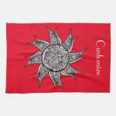 Linge De Cuisine Tatouage de henné Sun Thunder_Cove  (Horizontal)