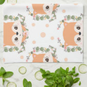 Linge De Cuisine Tatouage Hérisson Et Fleur (Plié)