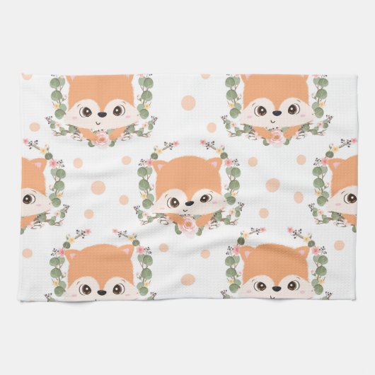 Linge De Cuisine Tatouage Hérisson Et Fleur (Horizontal)