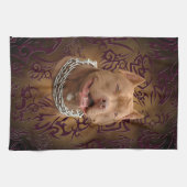Linge De Cuisine tatouage tribal brun Pitbull (Horizontal)