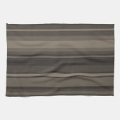 Linge De Cuisine Taupe bandes (Horizontal)