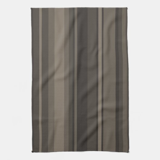 Linge De Cuisine Taupe bandes (Vertical)