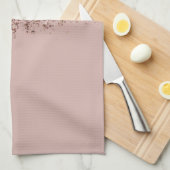 Linge De Cuisine Taupe Blush Rose Rose Or Parties scintillant en br (Quart Plié)