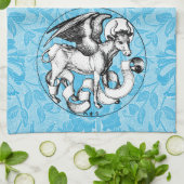 Linge De Cuisine Taureau ailé de Saint-Luc du XVe siècle (Plié)