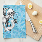 Linge De Cuisine Taureau ailé de Saint-Luc du XVe siècle (Quart Plié)