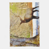 Linge De Cuisine > Taureau frontal en Neige (Vertical)