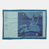 Linge De Cuisine Taurus Bull Constellation Astrologie Zodiaque Vint (Horizontal)